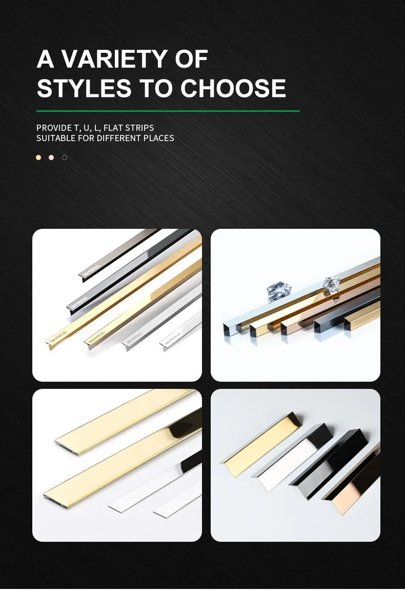 decorative metal trim strips