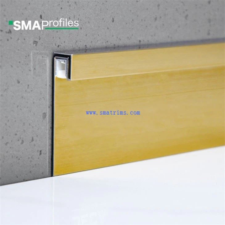 stainless skirting with led lights